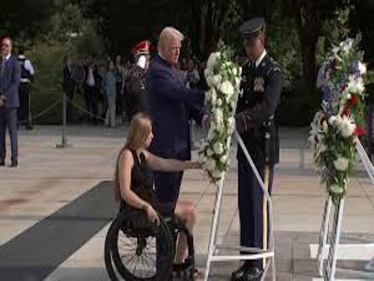 Trump Visits Arlington Cemetery To Mark The Anniversary Of Afghanistan Withdrawal